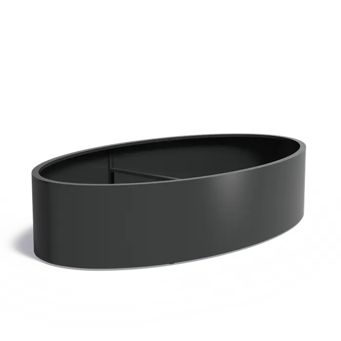 Donica ELLIPSE z dnem ALU 2800x1600x600
