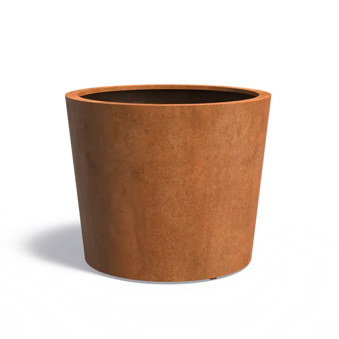 Donica CONIC z dnem CORTEN 1200x1000