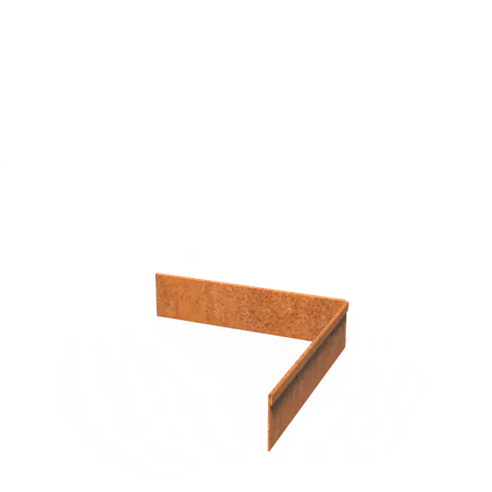 Obrzeże Corten narożne wew SGK 300x300x70x2