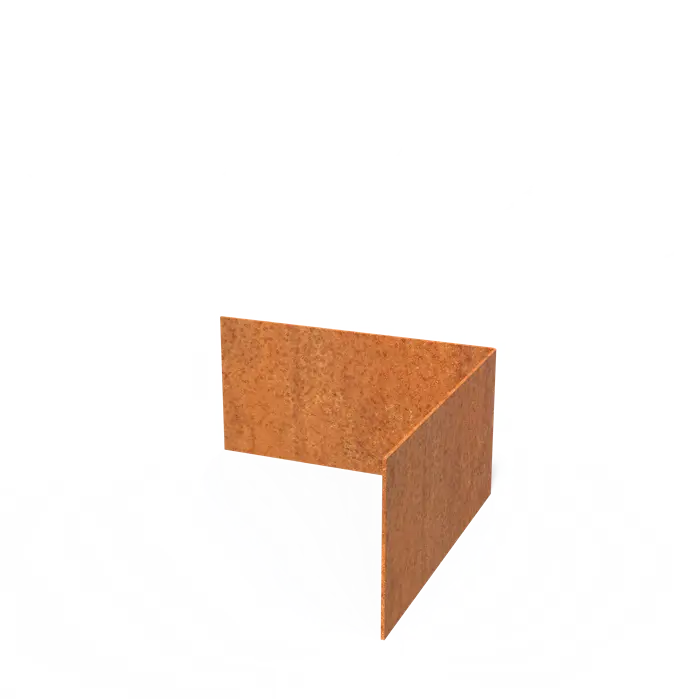 Obrzeże Corten narożne wew PGK 300x300x150x3