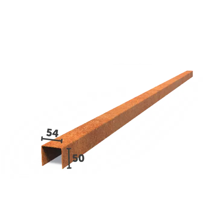 Obrzeże Corten profil przejściowy PPP 2300x2x50x54 (5 szt.)